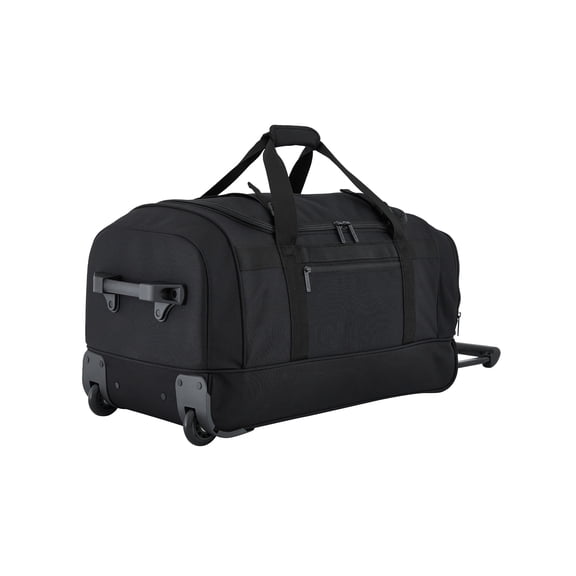 Protege Everyday Journey Medium 25" Rolling Travel Duffel with GPS Pocket, Black