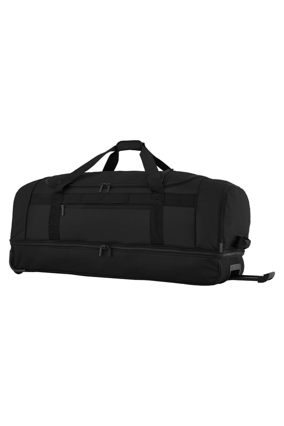 Everyday Journey Jumbo Large 36" Rolling Travel Duffel with GPS Pocket, Black