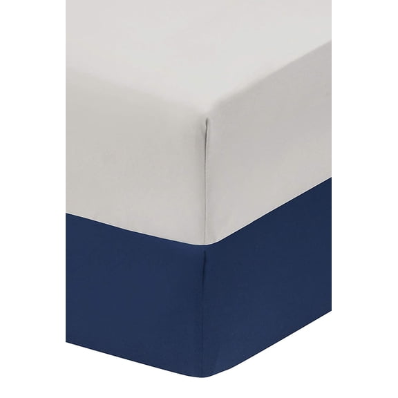 Everyday Kids 2-Pack Fitted Crib Sheets - Navy/Gray
