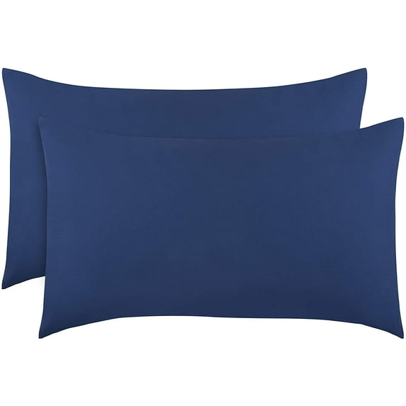 Everyday Kids 2-Pack Toddler Travel Pillowcases - Solid Navy
