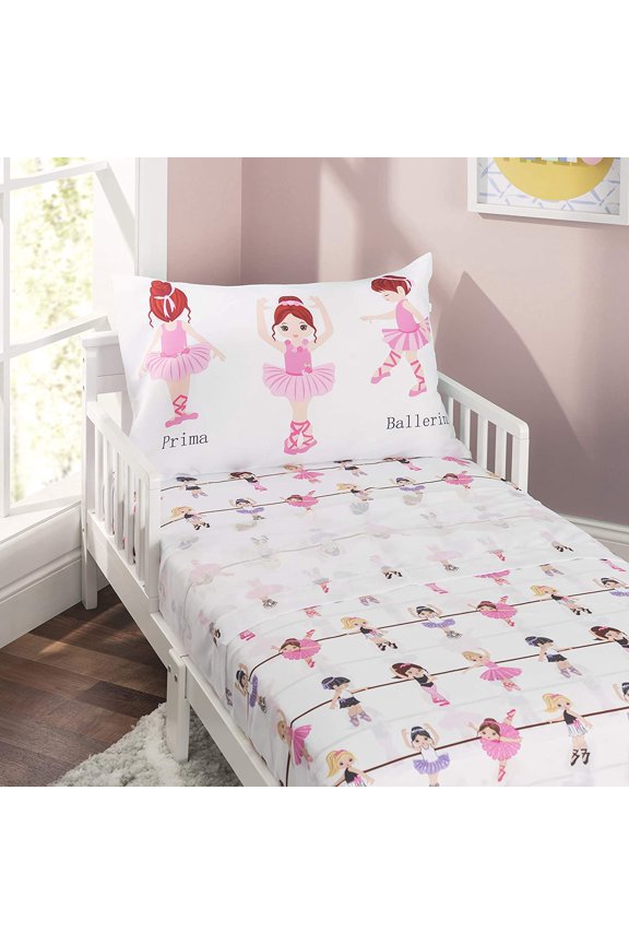 3-Piece Toddler Sheet Set - Born to Dance Ballerina