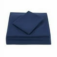 thumbnail image 1 of Everyday Kids 3 Piece Toddler Sheet Set - Solid Navy, 1 of 3
