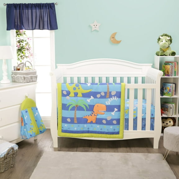 Everyday Kids 4 Piece Dinosaur Crib Bedding