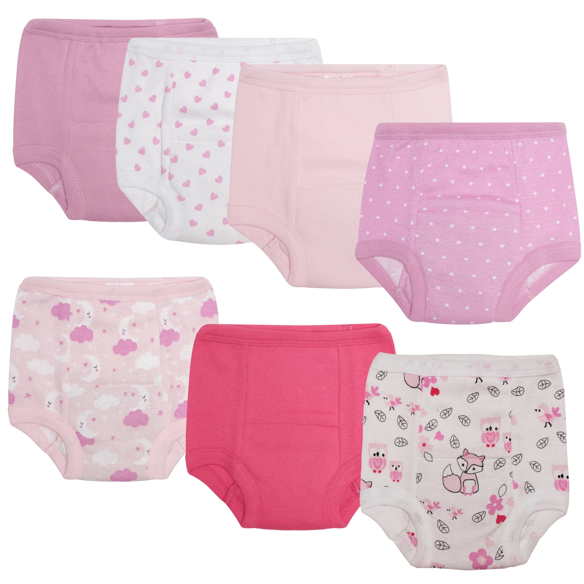 Everyday Kids 7 Pack Potty Training Underwear for Toddler Girls 