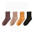 thumbnail image 1 of Everyday Kids Crew Socks for Girls Soft Comfortable School Ankle Athletic Play Design with Non Grip Technology Multipack, 1 of 2