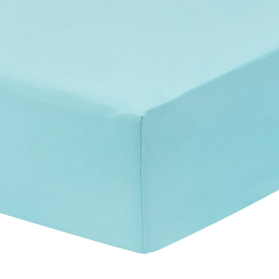 Everyday Kids Fitted Crib Sheet - Aqua