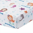 thumbnail image 1 of Everyday Kids Fitted Crib Sheet - Mermaid Adventures, 1 of 4