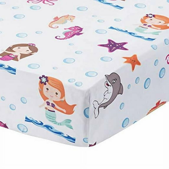 Everyday Kids Fitted Crib Sheet - Mermaid Adventures