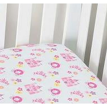 Everyday Kids Fitted Crib Sheet - Princess Storyland