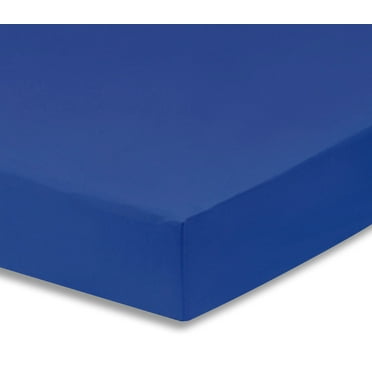Everyday Kids Fitted Crib Sheet-Royal Blue