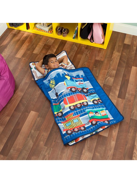 Toddler Nap Mat with Pillow -Choo Choo Train
