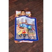 Everyday Kids Toddler Nap Mat with Removable Pillow - Under Construction
