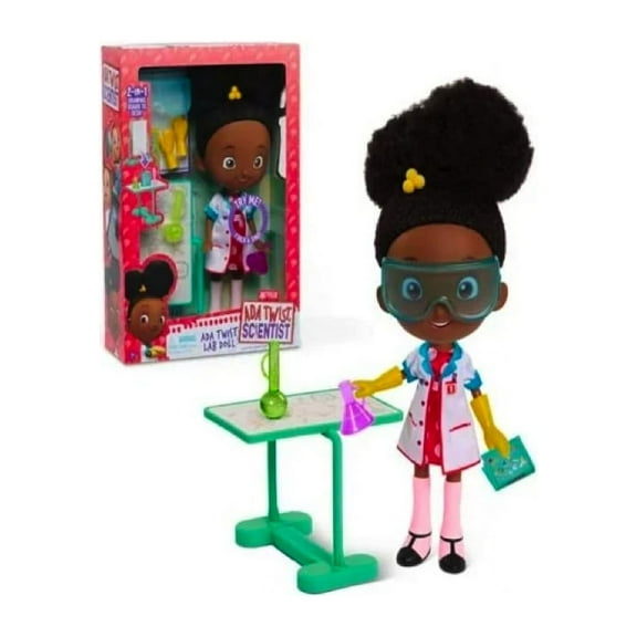 Everyday Necessiteez Ada Twist, Scientist Ada Twist Lab Doll with Sounds~Comes with Essentials Tote Bag