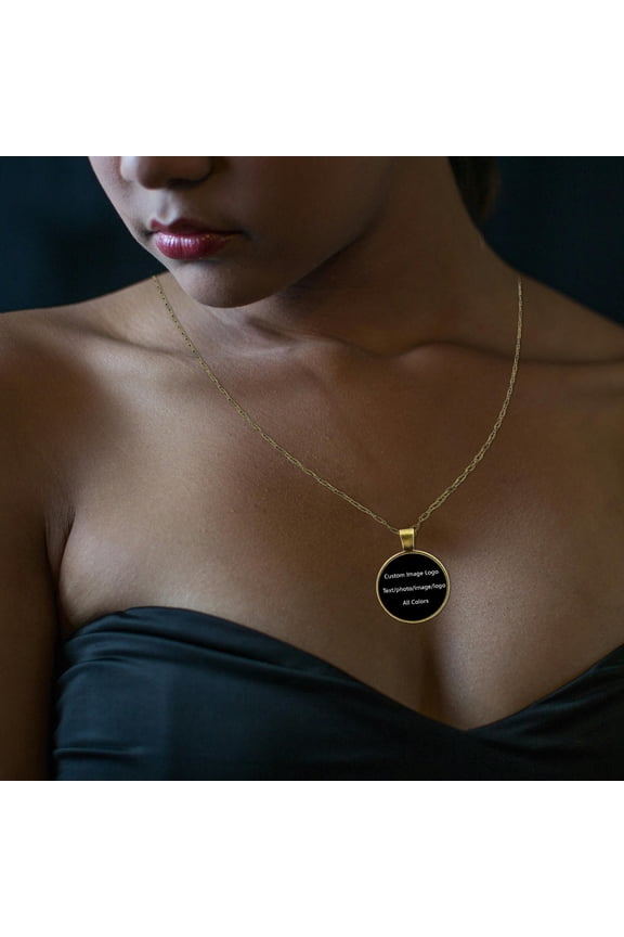 Everyday Necklace – Personalized Gift Pick Custom Gemstone Metal Pendant Necklace DIY Jewelry With Your Design For Unique And Stylish