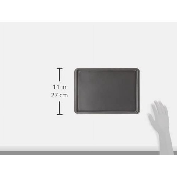 Everyday Nonstick Baking Sheet Set, 3 Pack Includes Small (139) Medium (151) and Large (1711) Pans Carbon Steel Construction Cookie Sheets Bakeware Set, Gray
