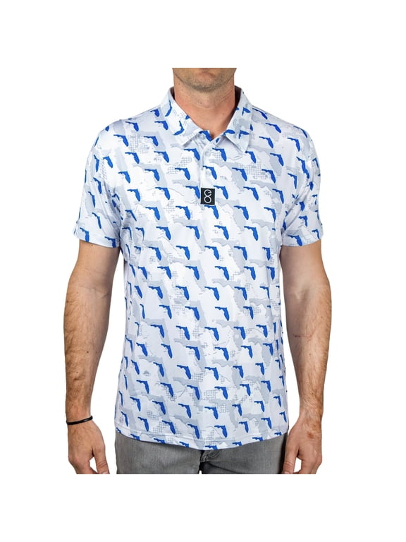 Mens Gator Performance Florida Camo Polo - M
