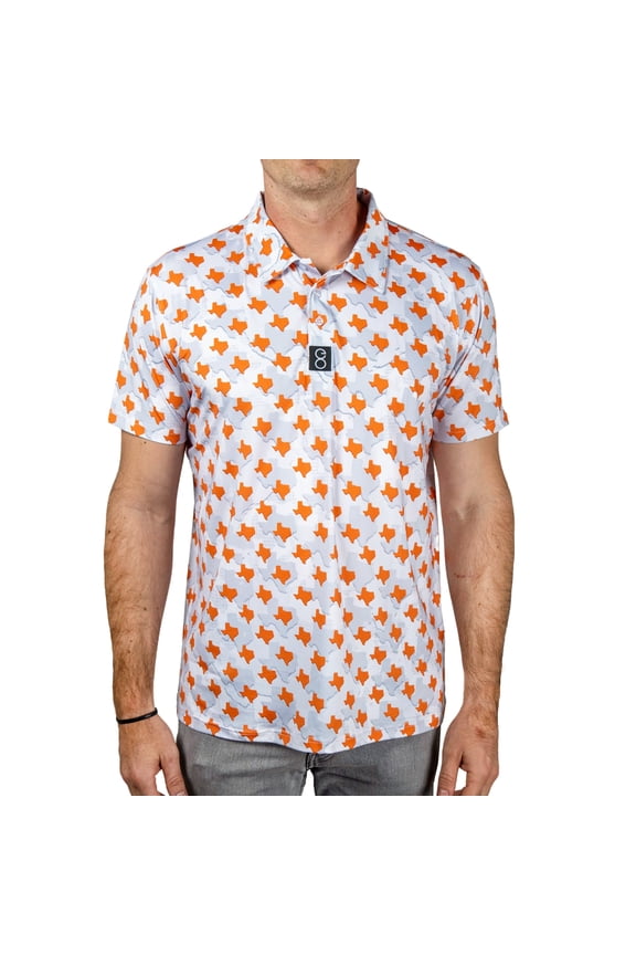 Mens Longhorn Performance Texas Camo Polo - XXL