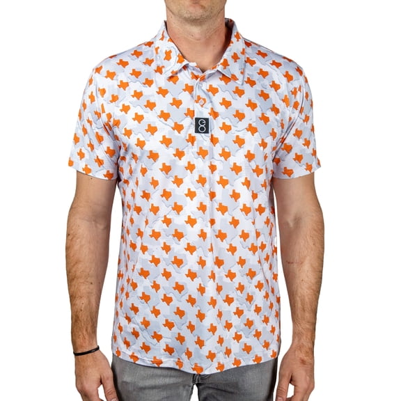 Everyday Outdoors Mens Longhorn Performance Texas Camo Polo - XXL