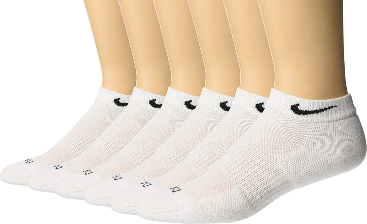Everyday Plus Cushion Low Socks 6-Pair Pack Large White