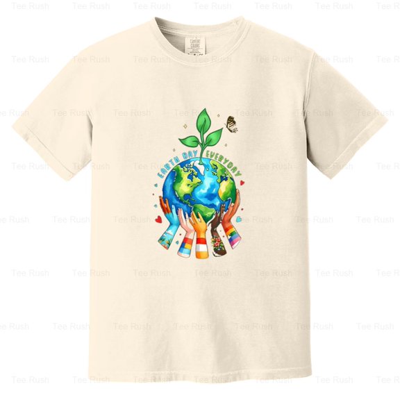 Everyday Protect Environment Funny Save Planet 2024 Nature Climate Earth, Comfort Color T-Shirt Unisex, up to 4XL