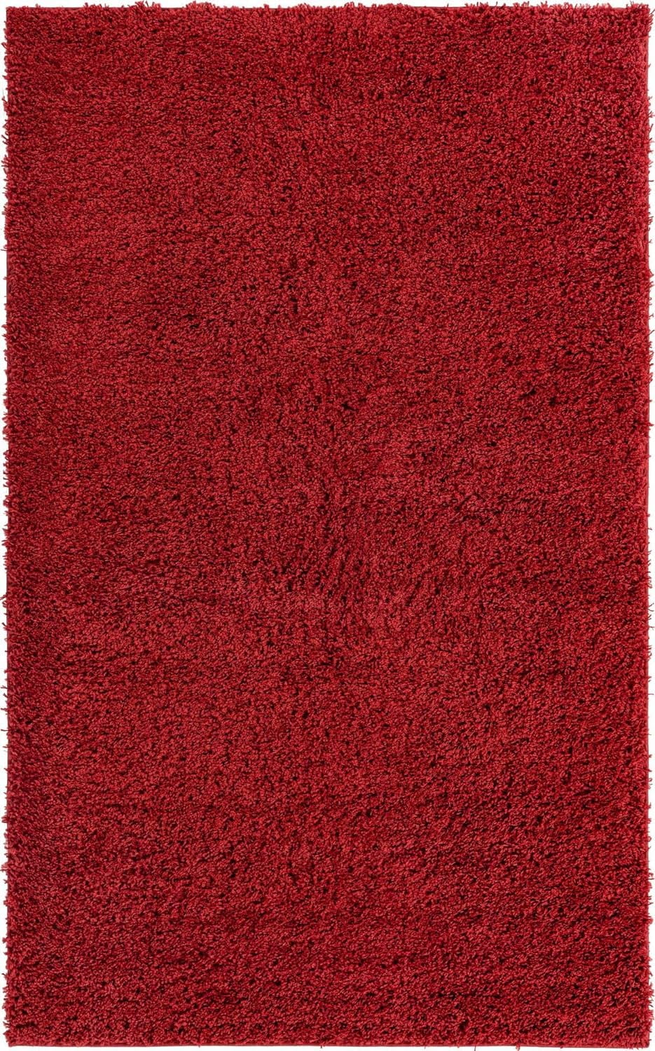 Cherry Red 5' x 8' Reversible Shag Area Rug