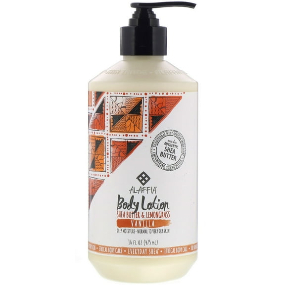 Everyday Shea Body Lotion, Vanilla, 16 fl oz (475 ml) Normal and Dry Skin