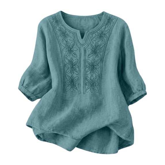 Everyday Short Sleeve Tops for Women Loose Fit Summer Trendy Blouse