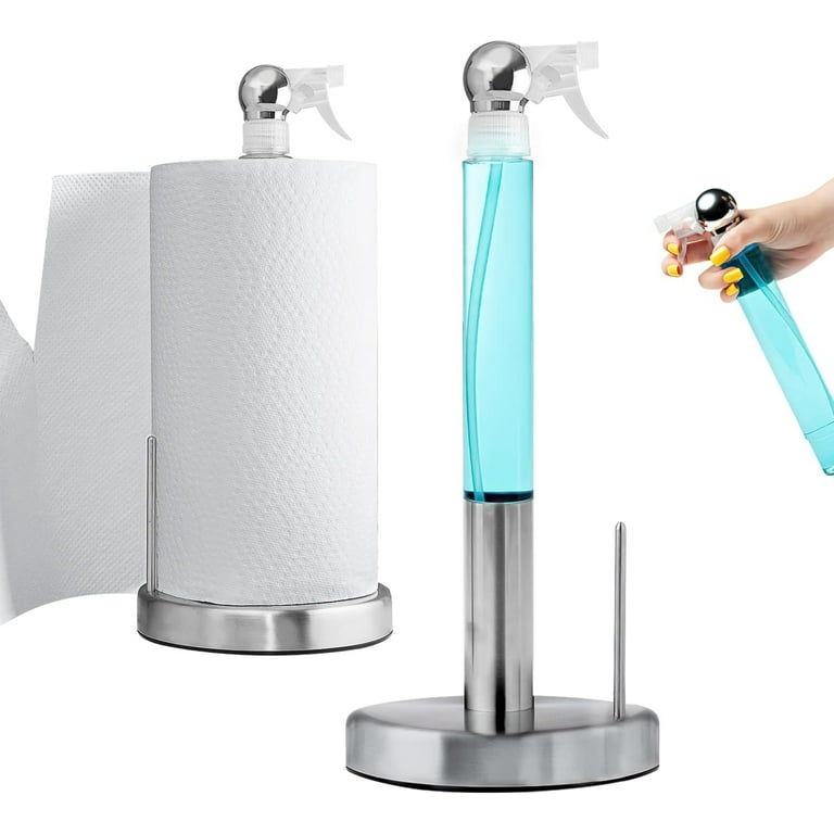 Paper Towel Holder With Spray Bottle,hanging Wall Mount