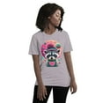 thumbnail image 1 of Everyday Staples Cute Racoon Valentine's Day Art Short-Sleeve T-Shirt (Heather Grey, L), 1 of 2