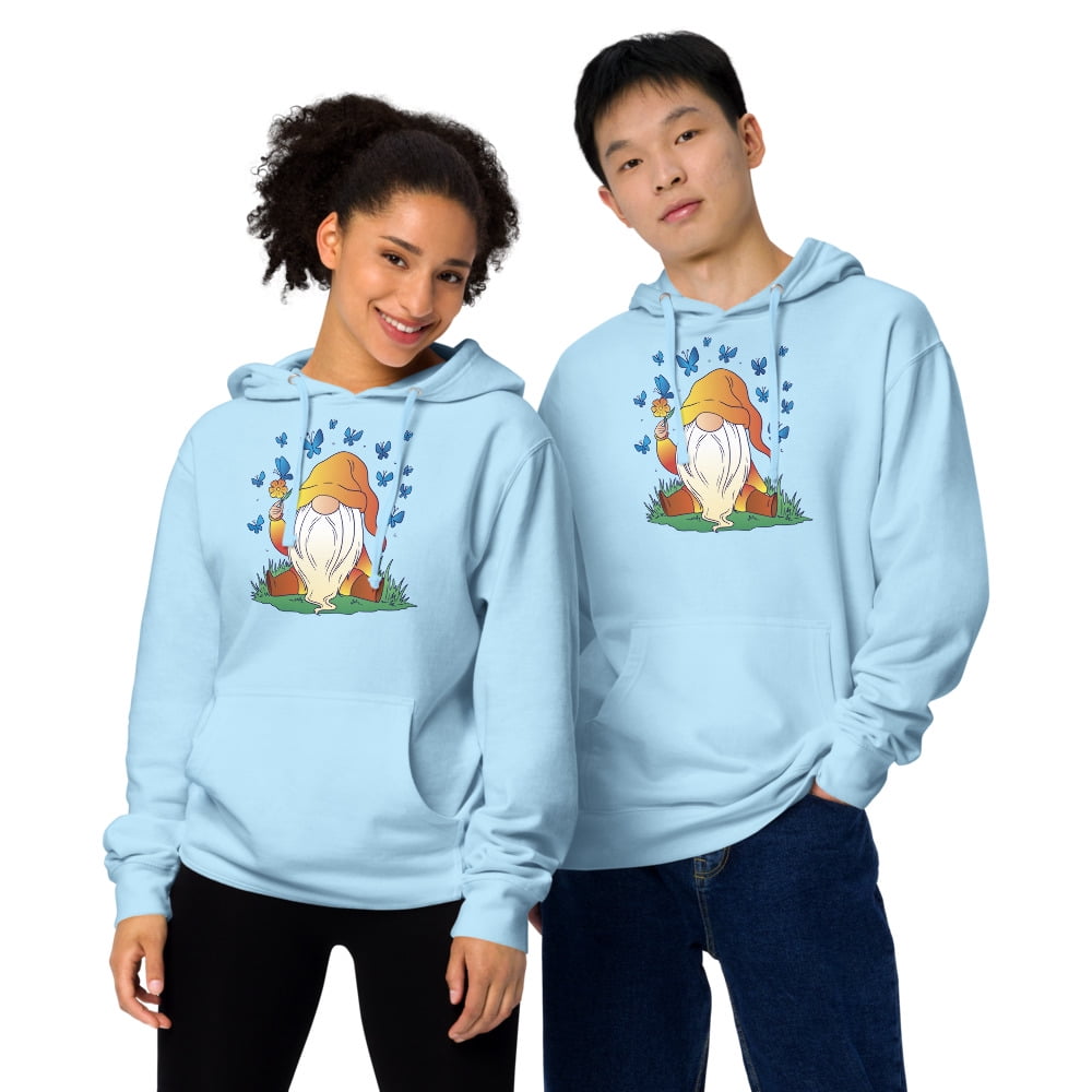 Everyday Staples Cute Summertime Gnome Lovers Art Unisex midweight hoodie Mint XL Walmart