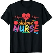 Everyday Superheroes: Classic Black Healthcare Hero Tee for School Nurses and Medical Professionals in Size Large