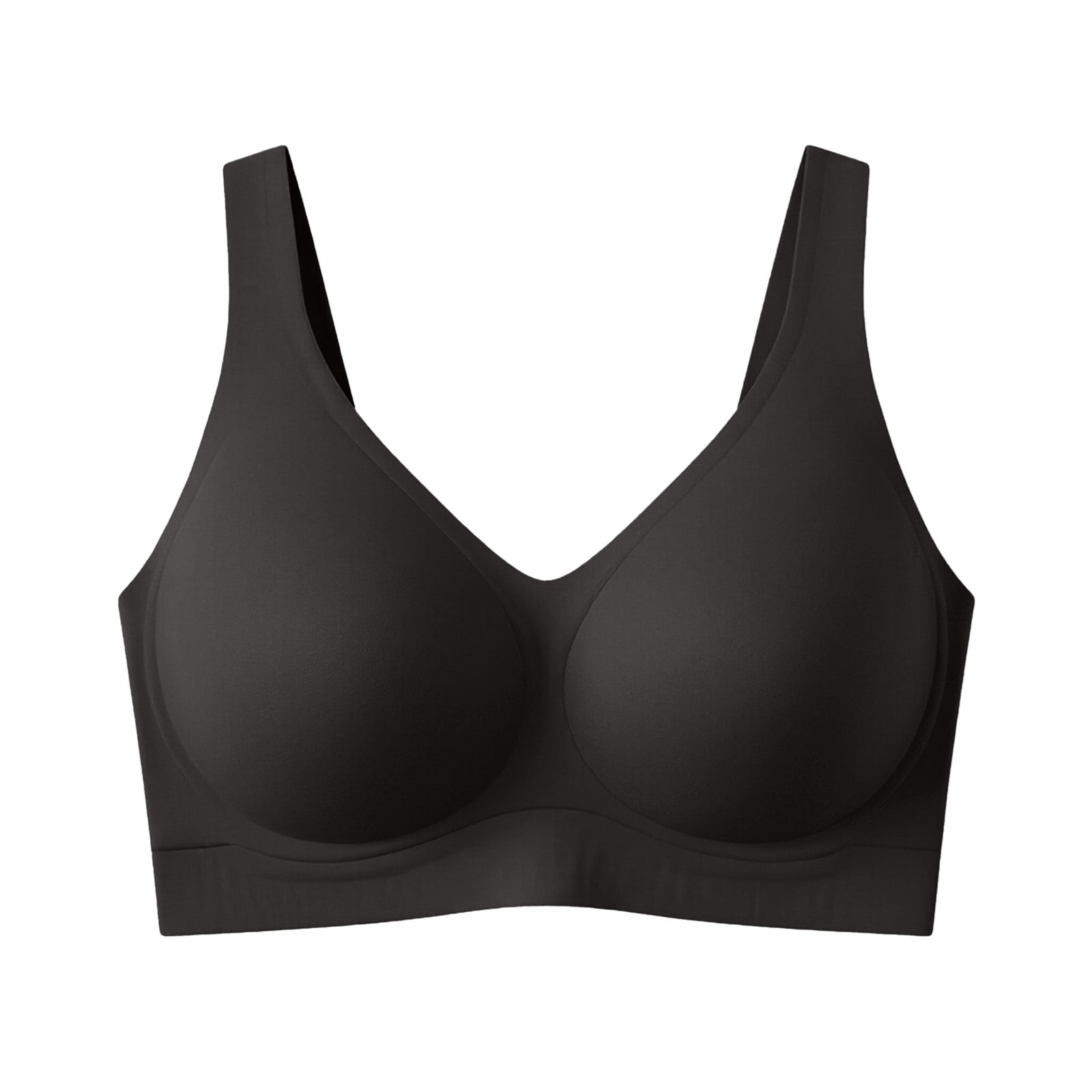 Everyday Support Bras for Women Seamless Plunge Push Up Invisible ...