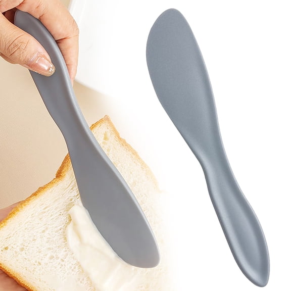 Everyday Use Butter & Jam Spreader,Small Spatula for Mess Free Application,Dishwasher Safe Kitchen Tool for Cream Cheese & Condiments,Spreading Knife,Gray,1PC