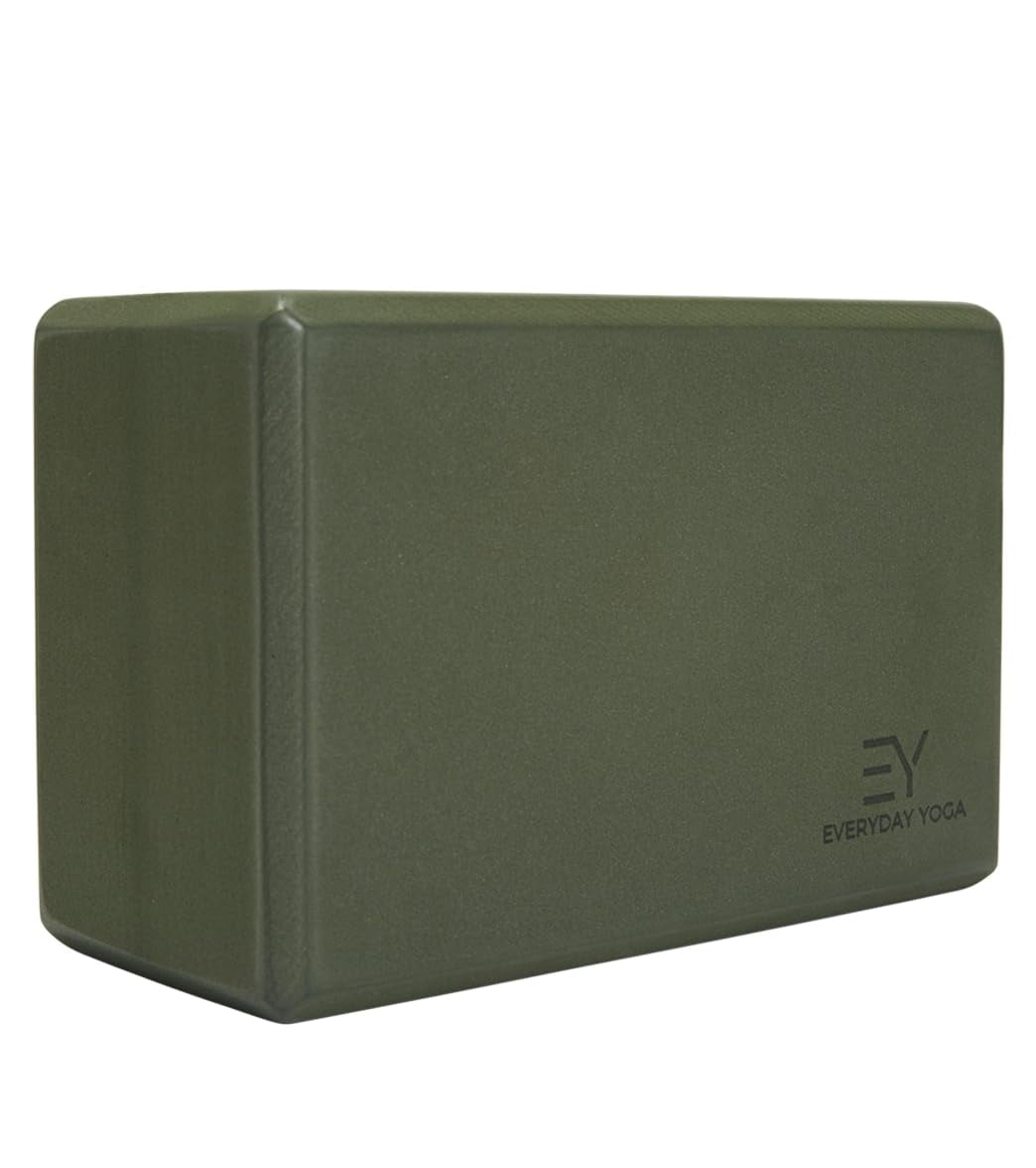 Everyday Yoga High-Density Foam Block, Lightweight & Durable with Smooth Beveled Edges