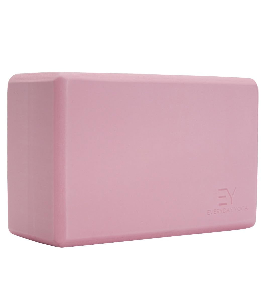 Everyday Yoga High-Density Foam Block, Lightweight & Durable with Smooth Beveled Edges