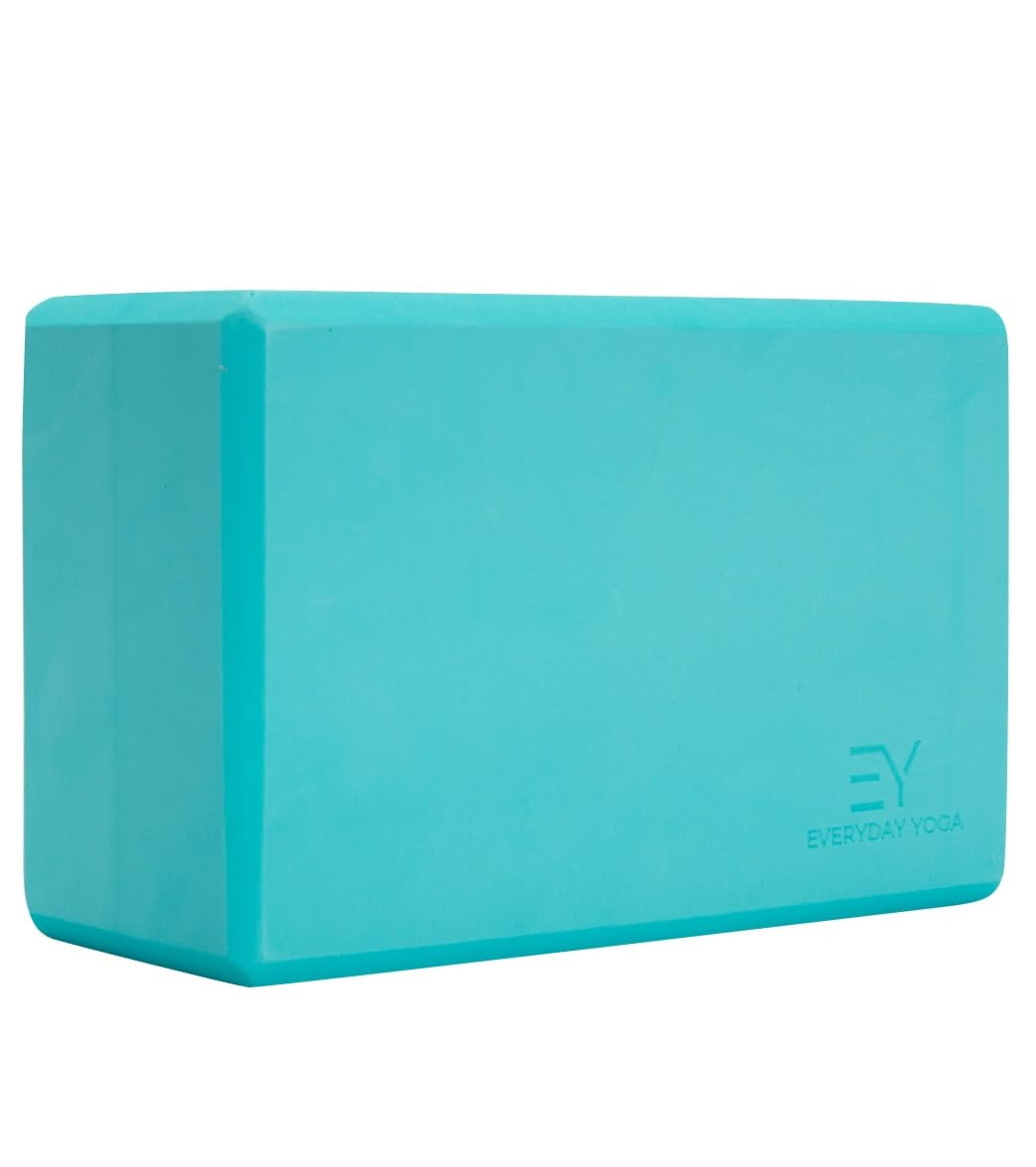 Everyday Yoga High-Density Foam Block, Lightweight & Durable with Smooth Beveled Edges