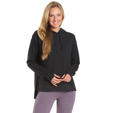 Everyday Yoga Diverse Solid Hi-Low Hooded Sweatshirt, Hooded, Long Sleeve, Casual (Women’s)