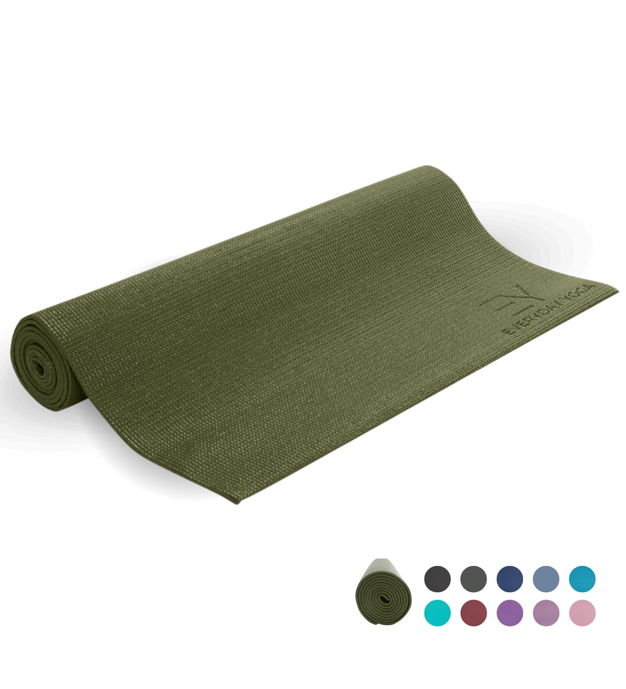 Everyday Yoga Lightweight 72-Inch Anti-Microbial Yoga Mat with Sticky Grip, Premium Materials