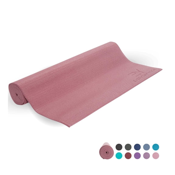 Everyday Yoga Lightweight 72-Inch Anti-Microbial Yoga Mat with Sticky Grip, Premium Materials