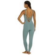 Everyday Yoga Radiant Solid Strappy Back Long Leotard 28