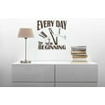 thumbnail image 1 of Everyday is a New Beginning Vinyl Lettering Motivational Wall Words, Chocolate, 23x23, 1 of 6