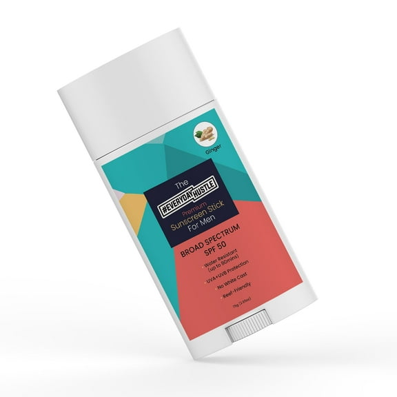 EverydayHustle Sunscreen Stick, Broad Spectrum SPF 50+, Water-Resistant, No-Mess Application, 75g
