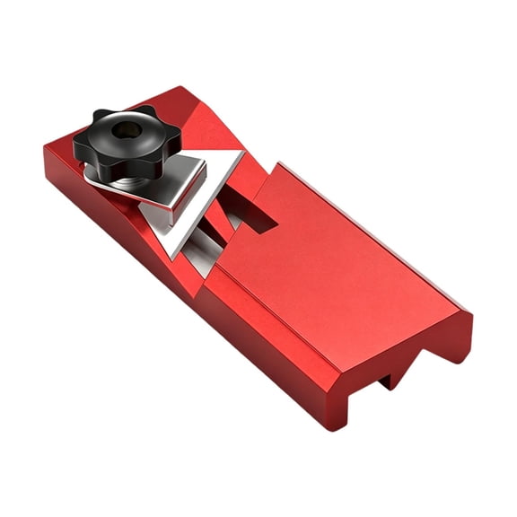 EverydayNest 45 Degree Wood Chamfer Plane,14.1x5.5cm Aluminum Alloy Trimming Tool with Double Slot Design,Precision Manual Bevel Cutter for Woodworking Drywall and Gypsum Board,Red.