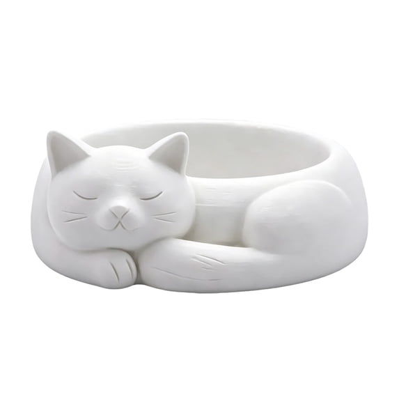 EverydayNest Cat Shaped Storage Bowl,4.3x4.7in Cute Jewelry Dish and Key Holder,Multi-Purpose Decorative Trinket Container for Entryway Home