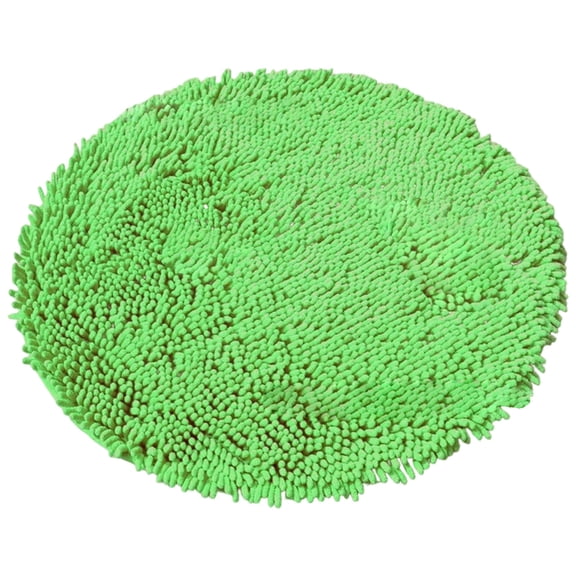 EverydayNest Chenille Bath Mat,Round Soft Absorbent Non-Slip Shower Rug for Bathroom Bedroom,19.7in Diameter