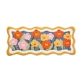 thumbnail image 1 of EverydayNest Floral Scalloped Bath Rug,60x40cm Soft Plush Non- Washable Mat for Bathroom Kitchen Entryway Decor, 1 of 2