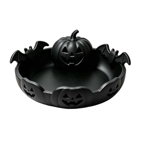 EverydayNest Halloween Candy Bowl,Pumpkin Serving Tray for Snacks and Cookies,14cm Decorative Storage Dish for Kitchen Table,Party Decor and Countertop Display