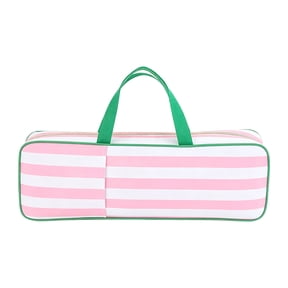 EverydayNest Mahjong Rack Storage Bag,21x6.5x2 Inches Zippered Carrying Case for Tiles and Racks,Portable Organizer with Handle for Game Night Travel