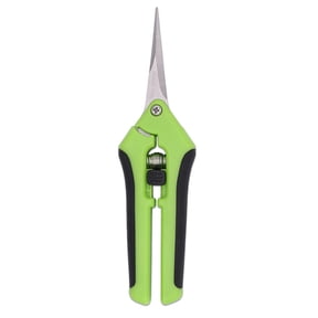EverydayNest Micro Tip Pruning Shears,Spring-Action Stainless Steel Garden Scissors with Ergonomic Handle and Safety Lock,Precision Trimming Tool for and Crafts,Green