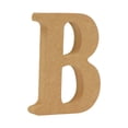 thumbnail image 1 of EverydayNest Natural Wooden Letter Sign,10cm MDF Alphabet Block for DIY Crafts Wedding Birthday Party Home Decor,Blank Wood Stand, 1 of 6